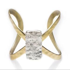 RUSTIC CUFF Golden Silver Cuff!